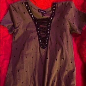 Distressed bodysuit